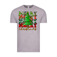 Vintage Zinc Merry Christmas Tree Vintage Tee - CowhideDigitalArt