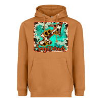 Meerkat Sagittarius turquoise cowhide Heavyweight Hoodie - RanaPortraitStore