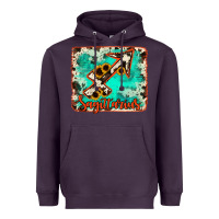 Plum Sagittarius turquoise cowhide Heavyweight Hoodie - RanaPortraitStore