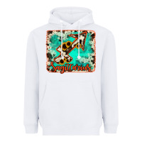 White Sagittarius turquoise cowhide Heavyweight Hoodie - RanaPortraitStore