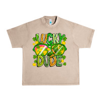 French Oak Lucky Dude Urban Heavy Tee - CowhideDigitalArt