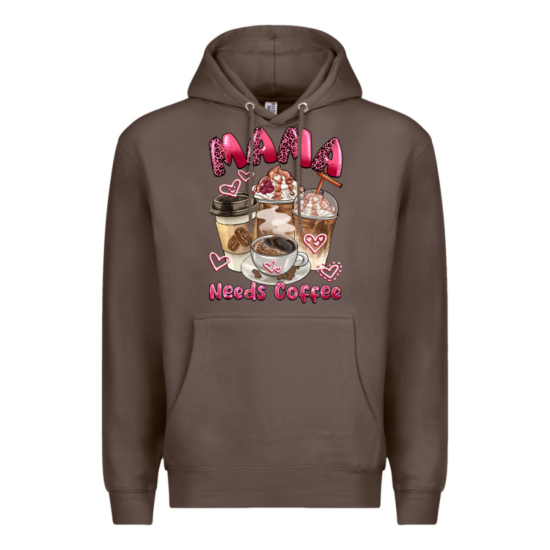 Mama Needs Coffee Premium Hoodie by BarkalooDesign | Teevron
