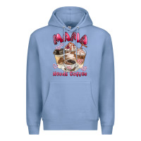Colony Blue mama needs coffee Premium Hoodie - BarkalooDesign