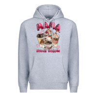 Heather Grey mama needs coffee Premium Hoodie - BarkalooDesign