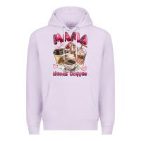 Lilac mama needs coffee Premium Hoodie - BarkalooDesign