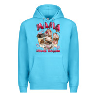 Ocean Blue mama needs coffee Premium Hoodie - BarkalooDesign