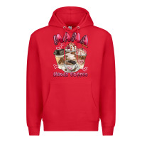 Red mama needs coffee Premium Hoodie - BarkalooDesign