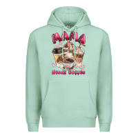 Seafoam mama needs coffee Premium Hoodie - BarkalooDesign