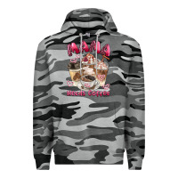Slate Camo mama needs coffee Premium Hoodie - BarkalooDesign