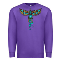 Purple turquoise thunderbird Premium Sweatshirt - RanaPortraitStore