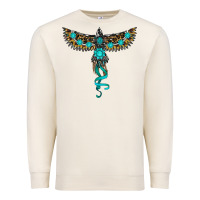 Sandshell turquoise thunderbird Premium Sweatshirt - RanaPortraitStore