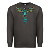 Smoke turquoise thunderbird Premium Sweatshirt - RanaPortraitStore