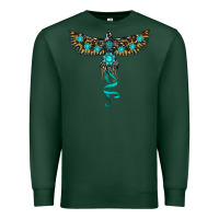 Sports Green turquoise thunderbird Premium Sweatshirt - RanaPortraitStore