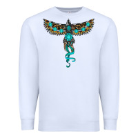 White turquoise thunderbird Premium Sweatshirt - RanaPortraitStore