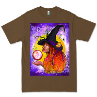 Cacao witch with crystal ball air freshener Premium Tee - BundleAndBundleShop