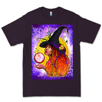 Plum witch with crystal ball air freshener Premium Tee - BundleAndBundleShop