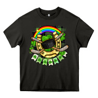 Asphalt St. Patrick's Day Hockey Heavy Core Tee - FaDigitalArtStudio