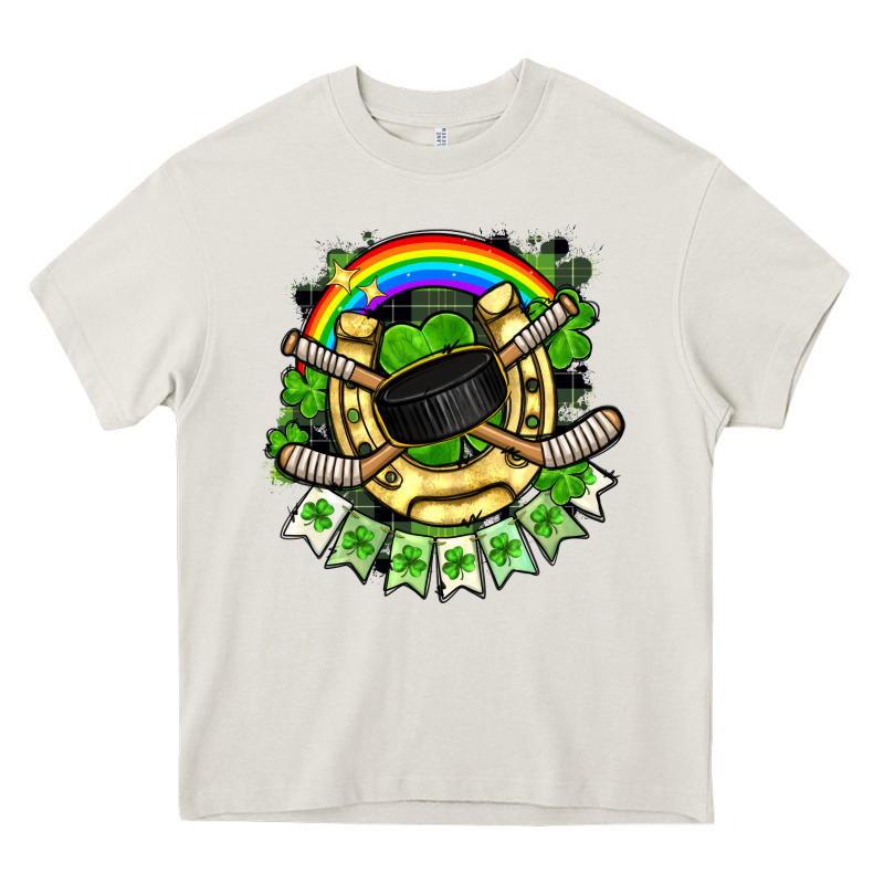 St. Patrick's Day Hockey Heavy Core Tee by FaDigitalArtStudio | Teevron