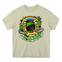 Mossy St. Patrick's Day Hockey Heavy Core Tee - FaDigitalArtStudio