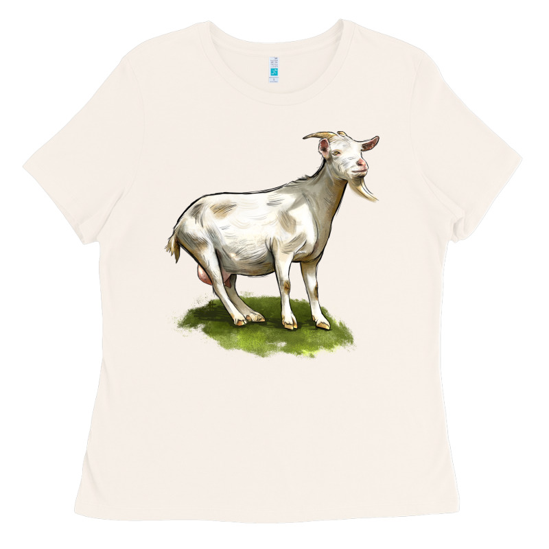Cashmere Goat Ladies Tee by LillyAllenDesigns | Teevron
