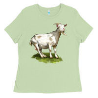 Matcha cashmere goat Ladies Tee - LillyAllenDesigns