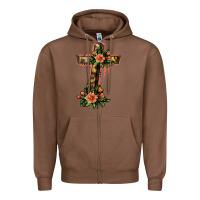 Chestnut Flower Cross Zipper Hoodie - Jasminsmagicworld