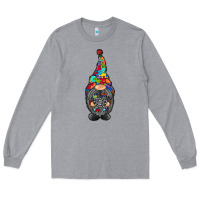 Heather Grey gnome autism Long Sleeve Tee - RacoonDesign