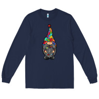 Navy gnome autism Long Sleeve Tee - RacoonDesign