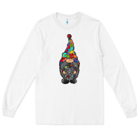 White gnome autism Long Sleeve Tee - RacoonDesign