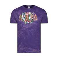 Cloud Purple abuela flowers Vintage Tee - RacoonDesign