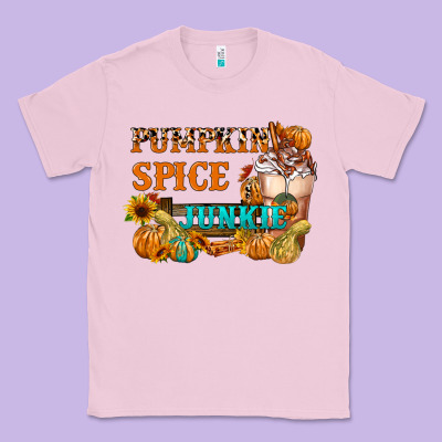 Pumpkin Spice Junkie Classic Tee Designed By Fadigitalartstudio