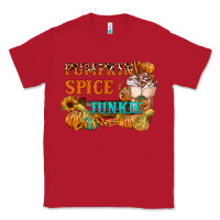 Red Pumpkin Spice Junkie Classic Tee - FaDigitalArtStudio