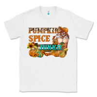 White Pumpkin Spice Junkie Classic Tee - FaDigitalArtStudio