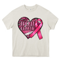 Cream tackle cancer Heavy Core Tee - RanaPortraitStore