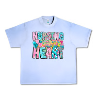Grape Ice Nursing is a work of heart Urban Heavy Tee - CowhideDigitalArt