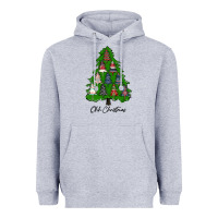 Heather Grey ohh Christmas trees Heavyweight Hoodie - RanaPortraitStore