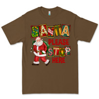 Cacao Santa Please Stop Here Premium Tee - FaDigitalArtStudio