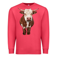 Cardinal hereford cow Premium Sweatshirt - RanaPortraitStore