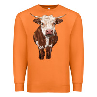 Carrot hereford cow Premium Sweatshirt - RanaPortraitStore
