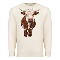 Sandshell hereford cow Premium Sweatshirt - RanaPortraitStore