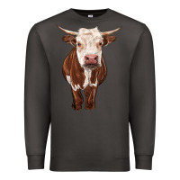 Smoke hereford cow Premium Sweatshirt - RanaPortraitStore