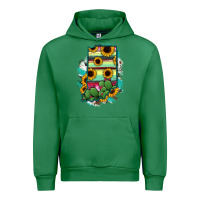Emerald Indiana Map Sunflower Cactus Serape Urban Hoodie - RanaPortraitStore