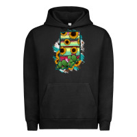 Pigment Black Indiana Map Sunflower Cactus Serape Urban Hoodie - RanaPortraitStore
