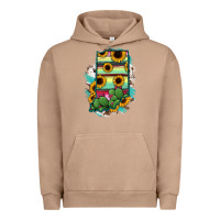 Pigment Burro Indiana Map Sunflower Cactus Serape Urban Hoodie - RanaPortraitStore