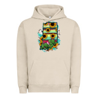 Pigment French Oak Indiana Map Sunflower Cactus Serape Urban Hoodie - RanaPortraitStore