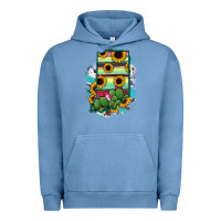 Indiana Map Sunflower Cactus Serape Urban Hoodie | Teevron