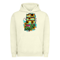Pigment Pistachio Indiana Map Sunflower Cactus Serape Urban Hoodie - RanaPortraitStore