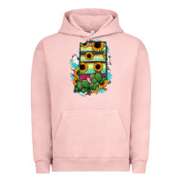 Pigment Salmon Indiana Map Sunflower Cactus Serape Urban Hoodie - RanaPortraitStore