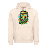 Sandshell Indiana Map Sunflower Cactus Serape Urban Hoodie - RanaPortraitStore