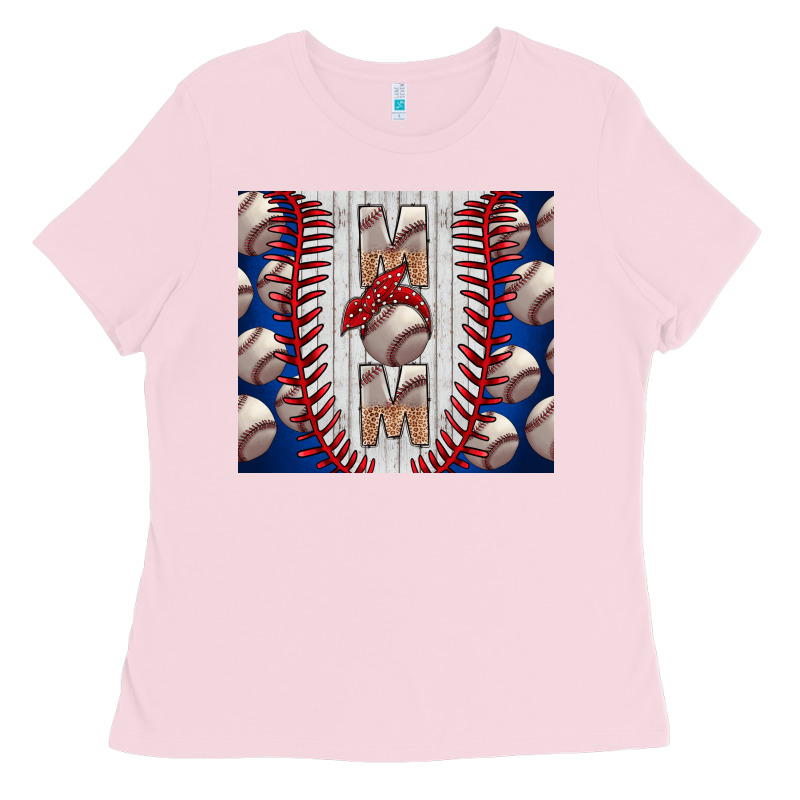 Baseball Mom Ladies Tee by CowhideDigitalArt | Teevron